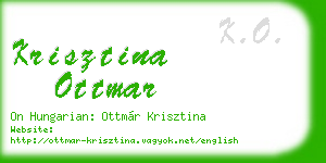 krisztina ottmar business card